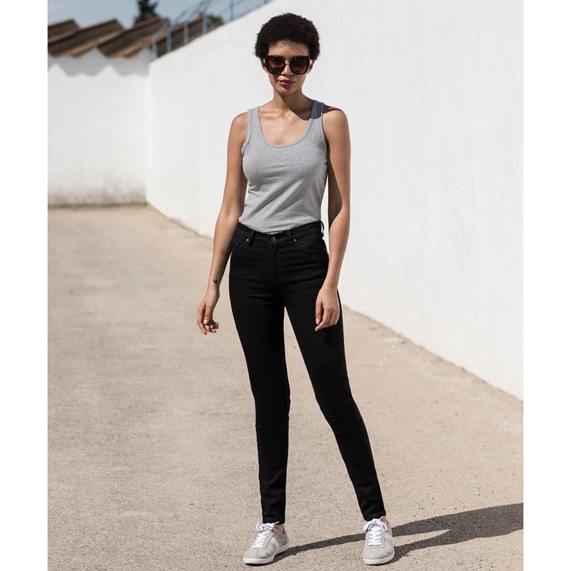 Women's skinni jeans - Black 8 Reg